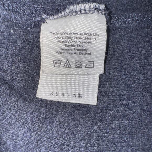 Eddie Bauer Mens L Blue Gray 1/4 Zip Pullover 100% Cotton Long Sleeve Sweater - Picture 11 of 13